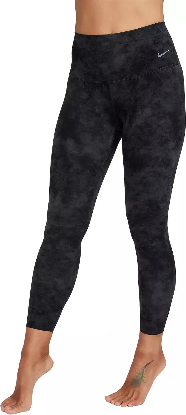 Nike Women's Zenvy Tie-Dye Gentle-Support High-Waisted 7/8 Leggings