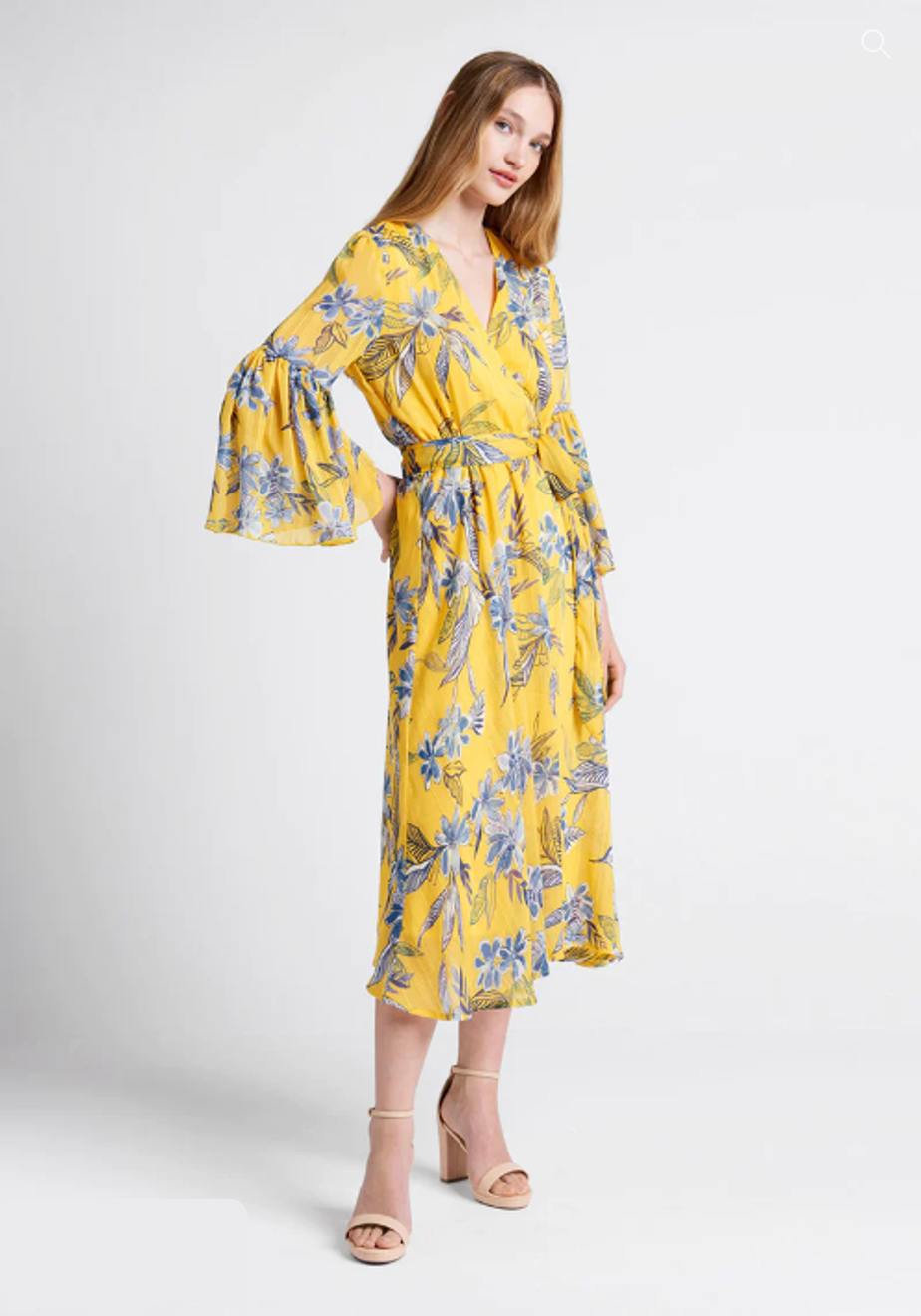 Flurry of Florals Midi Dress