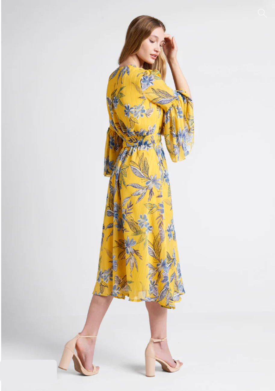 Flurry of Florals Midi Dress