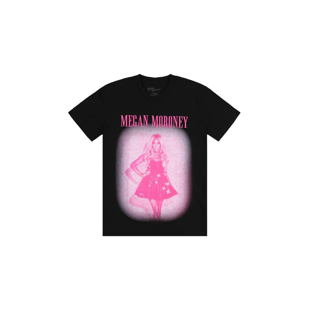 Pink Photo Black Tee