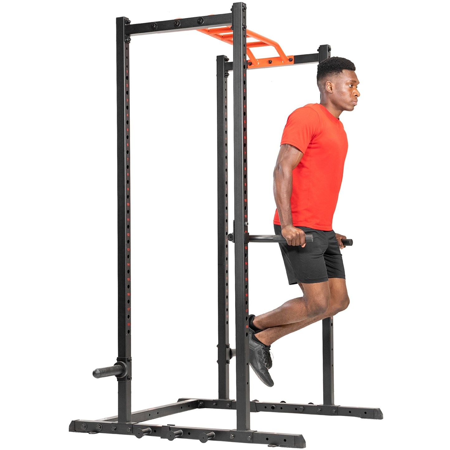 Sunny Health & Fitness Dip Bar Power Rack Attachment