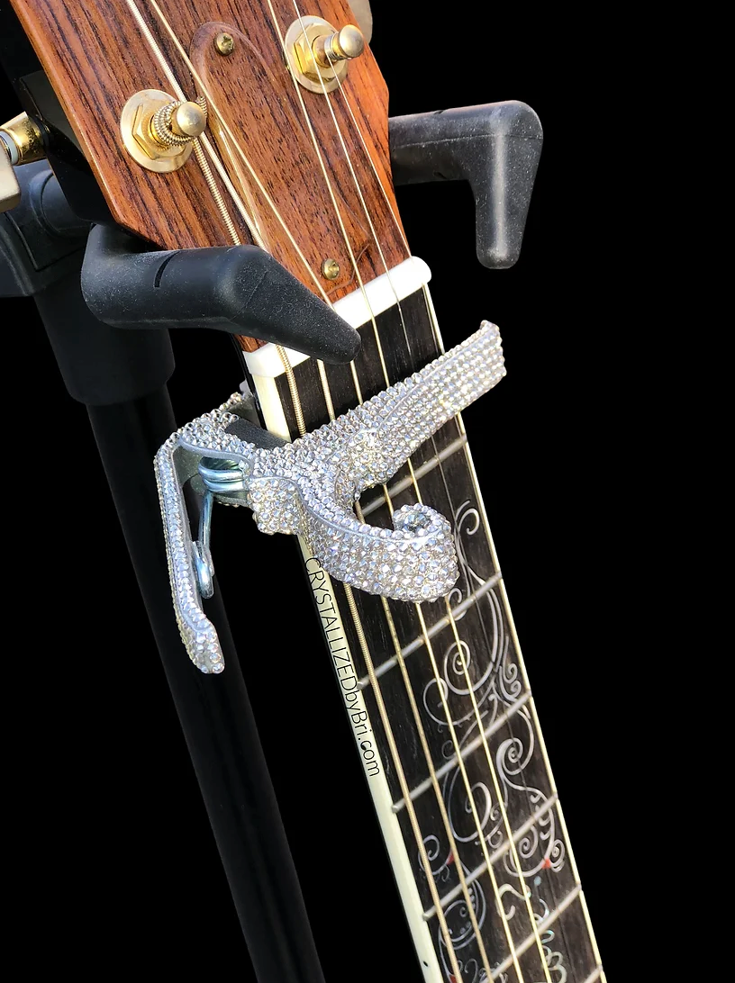 Girl In The Mirror: Rhinestone Guitar Capo