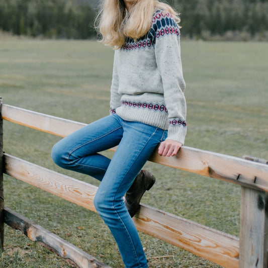 Turtleneck Ribbed Knit Sweater